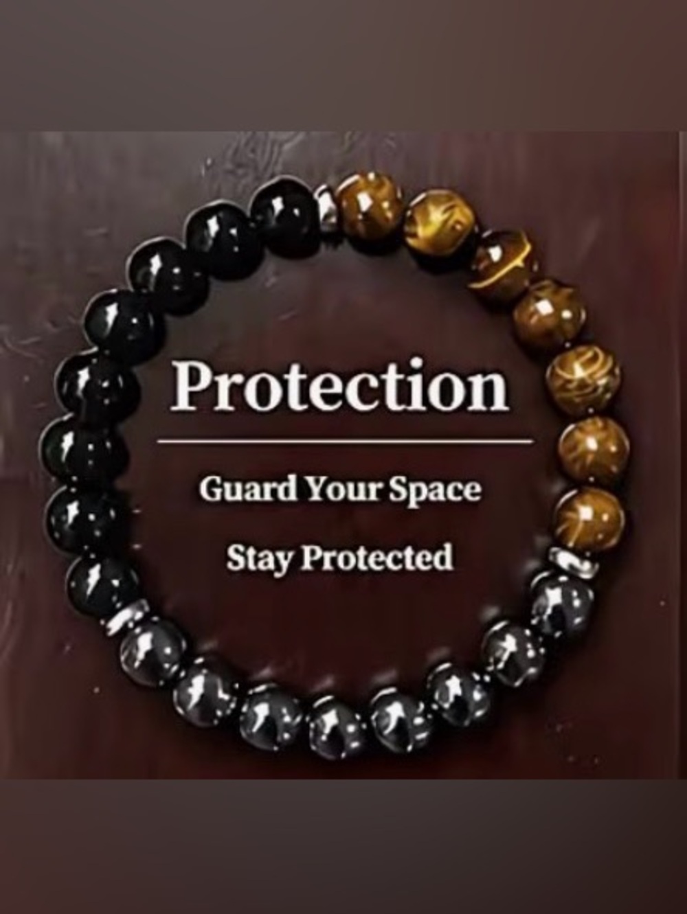 PROTECTION - Natural stone beaded bracelet